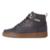 Zapatilla Puma Básquetbol Rebound Rugged Hombre Grises/cafés