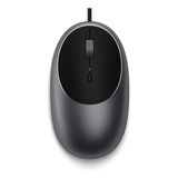 Mouse Satechi De Alumínio C1 Usb-c Com Fio Para iMac M1, Ipa