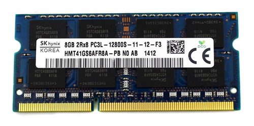 Memoria Ram 8gb Sk Hynix 2rx8 Pc3l-12800s 1.35v Sodim Laptop