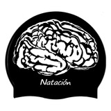 Gorras Natacion Escualo Adulto Modelo Cerebro Color Negro Talla Unitalla Diseño De La Tela Silicon