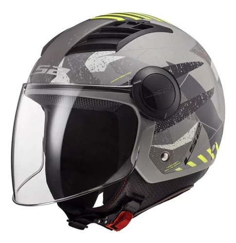 Casco Moto Abierto Ls2 562 Airflow Camo Palermo Bikes