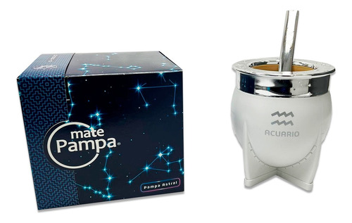 Mate Pampa Imperial Xl Astral Signos Del Zodiaco + Bombilla