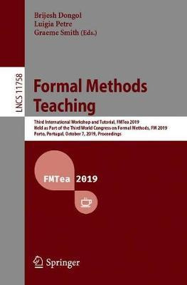 Libro Formal Methods Teaching : Third International Works...