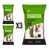 Alimento Para Conejos Cobayos Balanceado Conejin X 750g X3u 
