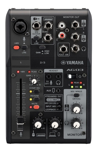 Mesa De Som Com Interface Usb Ag03 Mk2 B - Yamaha 