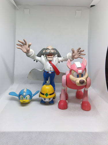 Lote Figuras De Megaman, Metaur, Beat, Dr Willy, Rush