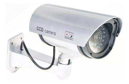 Camara Seguridad Falsa  + Led Simula Detector De Movimiento