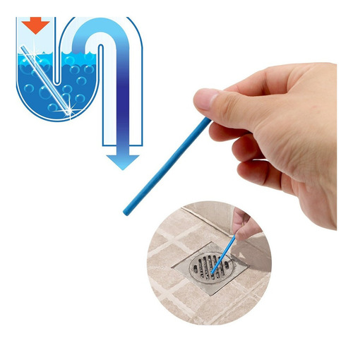 Barras Destapa Drenaje Tuberia Anti Olor Limpieza Fregadero