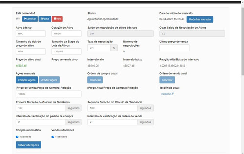 Sistema Bot Para  Trader Binance