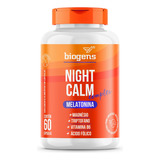 Night Calm Complex Melatonina, Triptofano, Mag 60cps Biogens