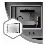 Lampara Luz Led Pared Espejo Baño 100x80 Rectangular Moderno
