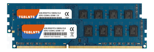 Memoria Ram Tgblnts 8gb (2x4gb ) Ddr3-1333 Udimm Desktop
