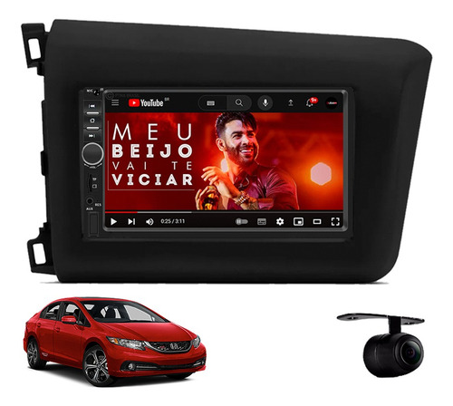 Central Multimidia Mp5 Slim Honda Civic 2012 2013 2014 2015