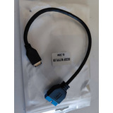 Cable Adaptador Extensión Usb 3.1 Type-e Macho Para Pc