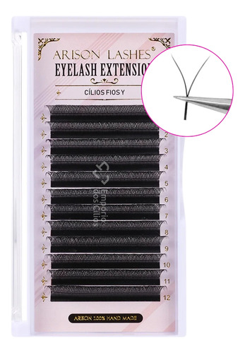 Cílios Arison Lashes Y Mix E Individual - Volume Brasileiro