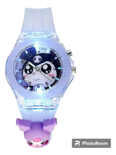 Reloj Kawaii Kuromi Cinnamoroll My Melody Con Luces