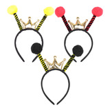 Diadema Antenna Ball Kidcore, Ropa Y Maquillaje, 3 Unidades