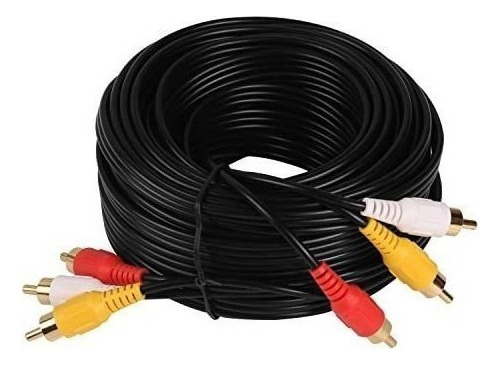 Cable Rca Audio Stereo Video 10 Metros De 3 Rca A 3 Rca Av