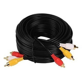 Cable Rca Audio Stereo Video 10 Metros De 3 Rca A 3 Rca Av