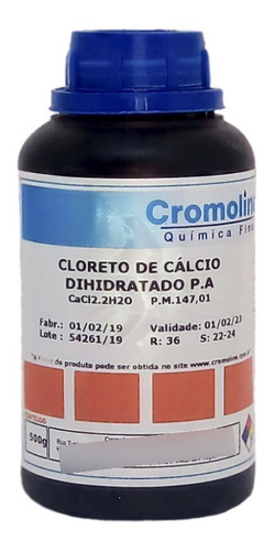 Kit Bicarbonato De Sódio Pa 1kg+ Cloreto De Calcio Pa 1 Kg