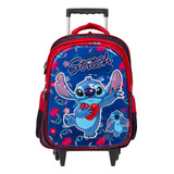 Mochila Infantil Carrinho Lilo & Stitch Juvenil Toys 2u