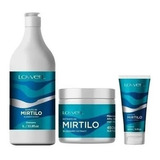 Kit Mirtilo Shampoo 1 Litro + Máscara 450g + Leave-in Lowell
