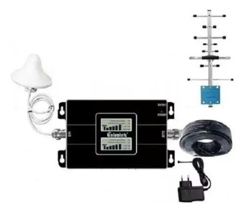 Kit Antena Amplificador Señal Celular Dobl Banda 850/1900mhz