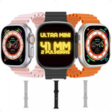 Smartwatch Hw68 Ultra Mini 41mm Series 8 Nfc Gps 2 Pulseiras