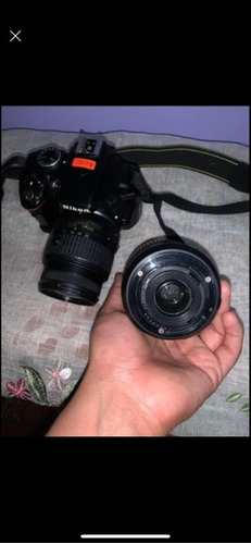 Camara Fotográfica Nikon D3300 Con 2 Lentes De Enfoque 