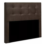 Cabeceira Mesa Box Casal 140cm X129cm Suede Marrom Daime