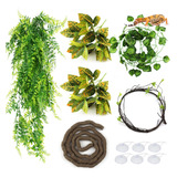 Pietypet Reptile Vines Plants, Flexible Flexible Jungle Clim