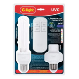 Lâmpada Uvc 14w Germicida Com Timer E Controle Remoto