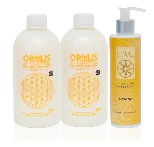 Combo 2 Ormus 500ml + Crema Oro Liviana 200ml Dabar 