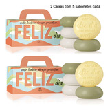 Caixa Com 5 Sabonetes Sortidos Natura Tododia Feliz Dia