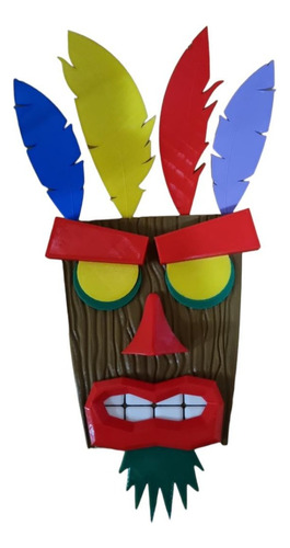 Aku Aku 40 Cm Mascara Crash Bandicoot Decoracion P/colgar