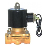 24v Dc 1/2-inch Latón Solenoide Electroválvula Aire Agua Gas