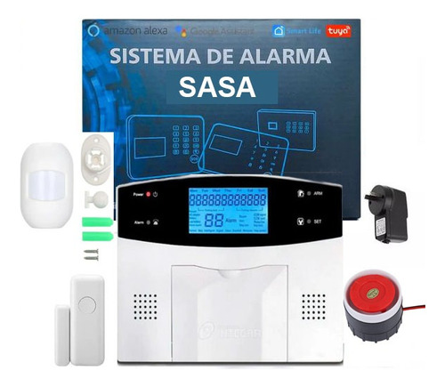 Kit Alarma Domiciliaria Inalambrica Gsm Wl Español Zdas35