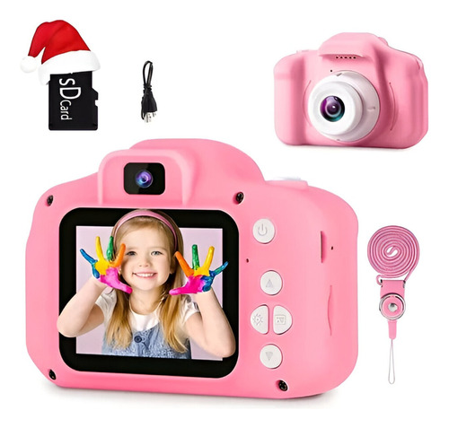 Cámara Fotográfica Digital Infantil Para Niños + Micro Sd 8g