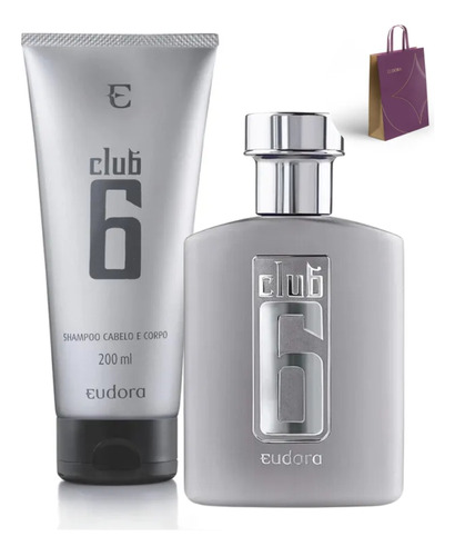 Kit Presente Perfume Masculino Club 6 Eudora