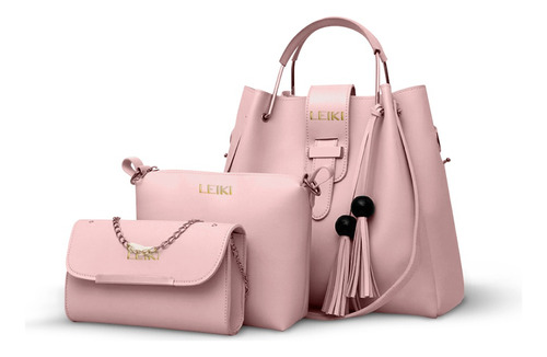 Set 3 Bolsas Bandolera Mujer Cosmetiquera Cartera Crossbody 