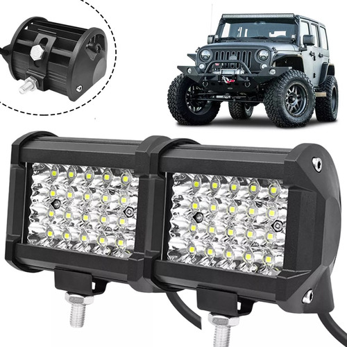 Par Faros 24 Led Auxiliar Dually Con Estrobo 4x4 72w F1