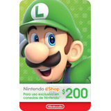 Tarjeta Nintendo Eshop 200