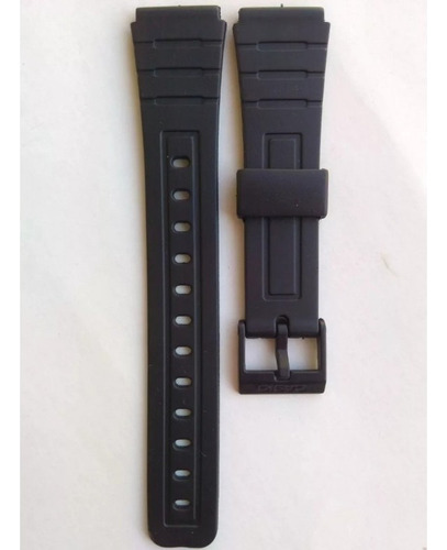 Malla Para Reloj Pulsera Casio F-91w Negro - 18mm De Ancho