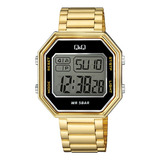 Reloj Para Hombre Q&q M206 M206j007y Dorado