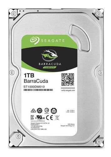 Hd Barracuda 1tb Sata 3,5'' 6gb/s 7200rpm, St1000dm010