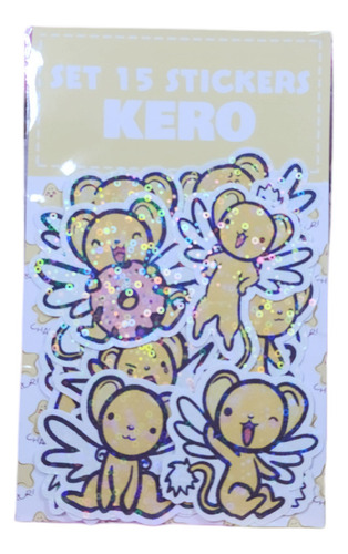 Set De Stickers Kero Sakura Card Captor Holograficos Kawaii