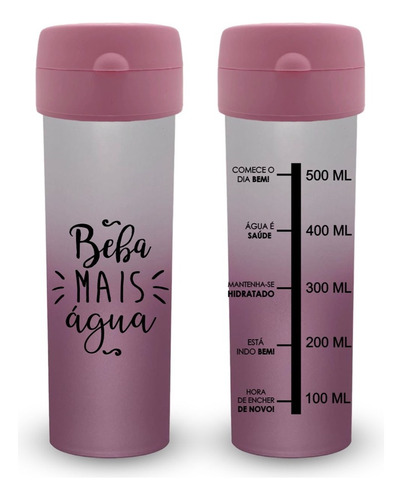 100 Garrafas Degradê Squeeze Acqua Bio-personalizada C/ Logo