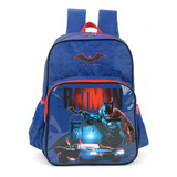 Mochila Dc The Batman Azul Vermelho Luxcel Is37941bm0200un