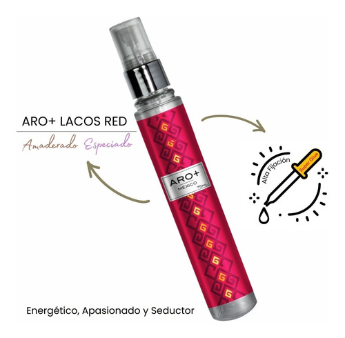 Perfume Caballero 75ml Aro+ Lacos Red Esencia Alta Fijación