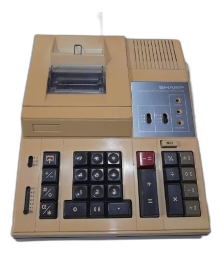 Antiga Calculadora Sharp Compet Cs 2156 Bobina Funcionando